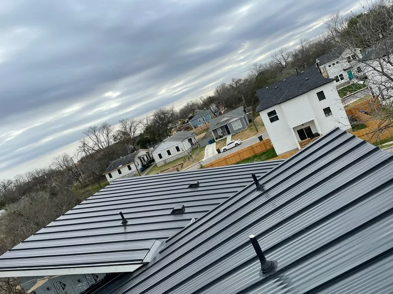 Standing seam metal roof panels with vents for Skylight Repair in Brawley